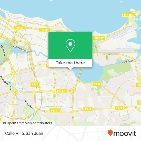 Calle Villa map