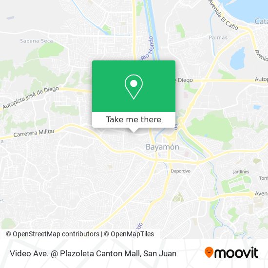 Video Ave. @ Plazoleta Canton Mall map