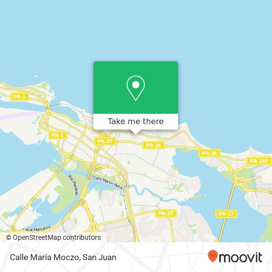Calle María Moczo map