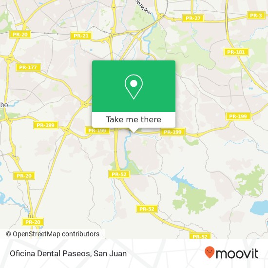 Mapa de Oficina Dental Paseos