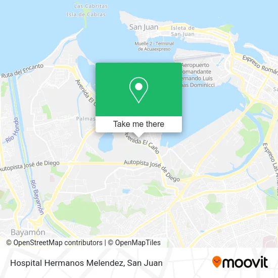 Hospital Hermanos Melendez map