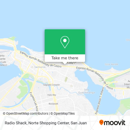 Radio Shack, Norte Shopping Center map