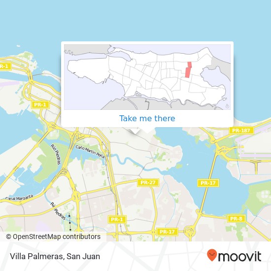 Villa Palmeras map
