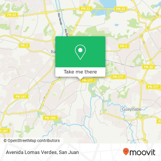 Mapa de Avenida Lomas Verdes