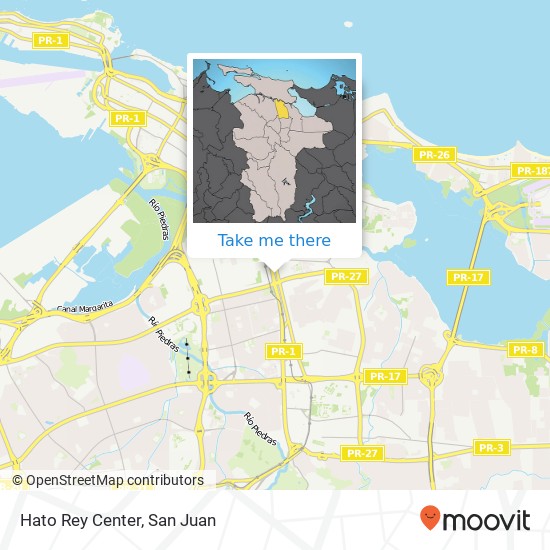 Hato Rey Center map