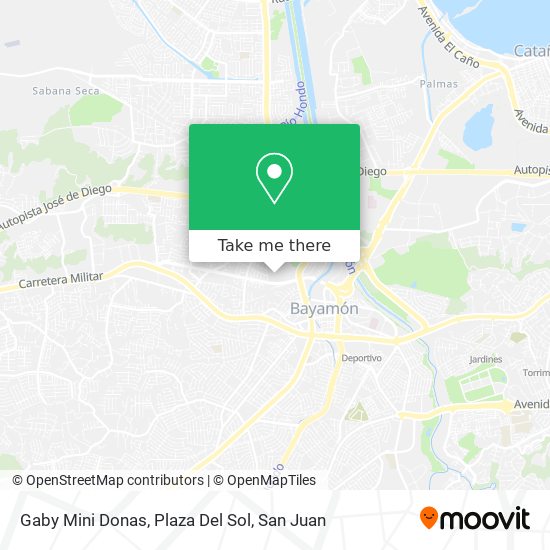 Gaby Mini Donas, Plaza Del Sol map