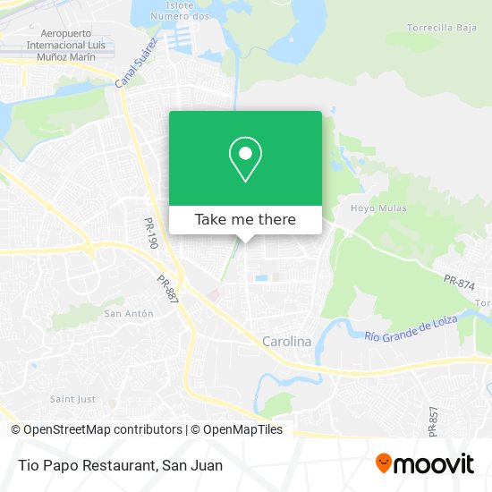Tio Papo Restaurant map