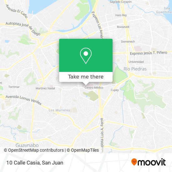 10 Calle Casia map