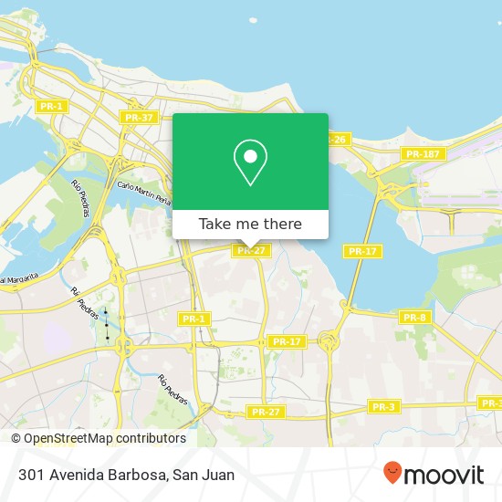 301 Avenida Barbosa map