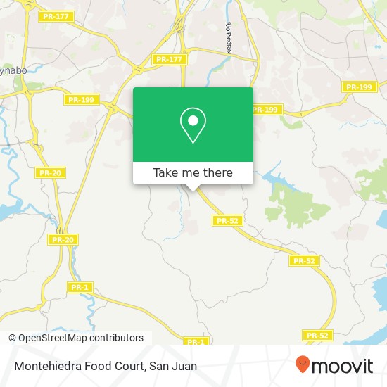 Montehiedra Food Court map
