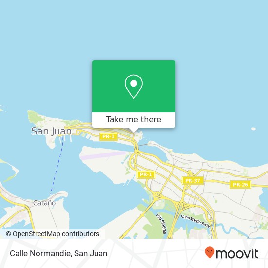 Mapa de Calle Normandie