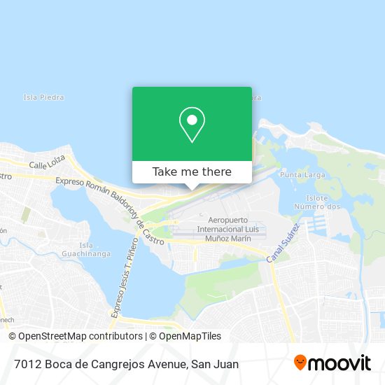 7012 Boca de Cangrejos Avenue map