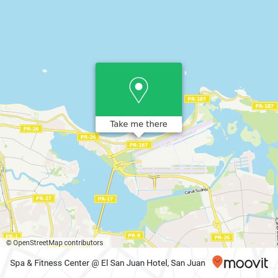 Spa & Fitness Center @ El San Juan Hotel map