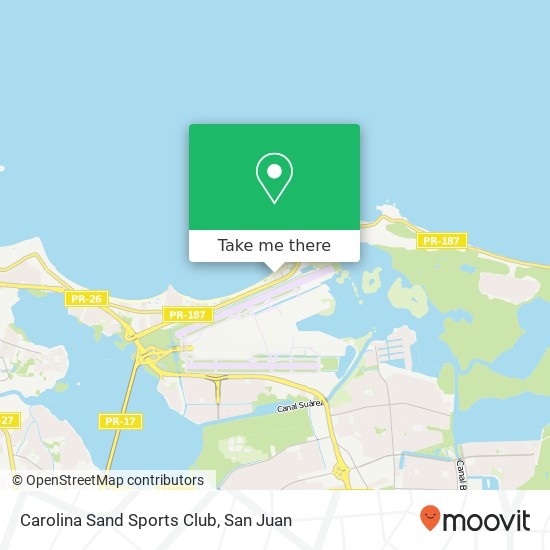 Carolina Sand Sports Club map