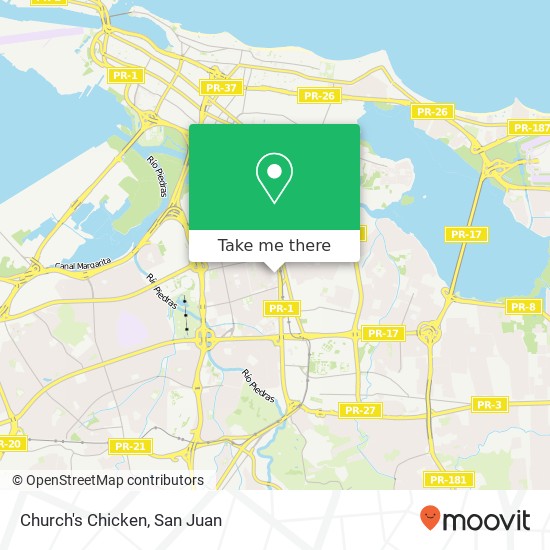 Church's Chicken map