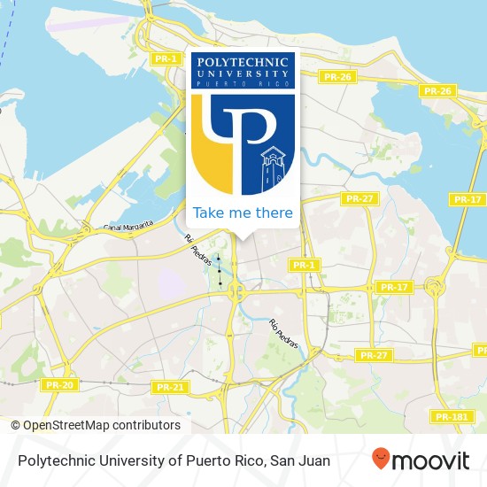 Polytechnic University of Puerto Rico map