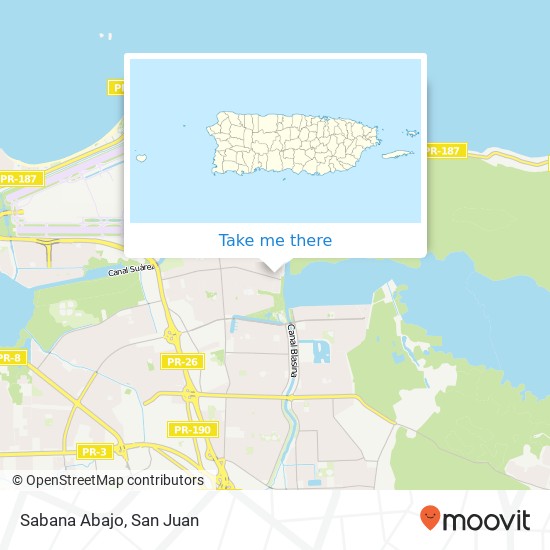 Mapa de Sabana Abajo