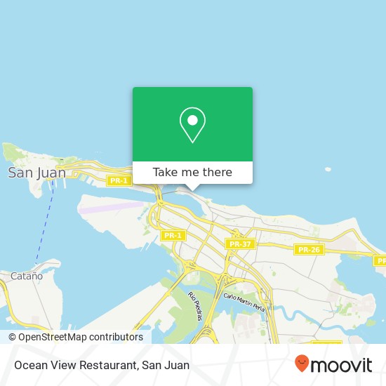 Ocean View Restaurant map
