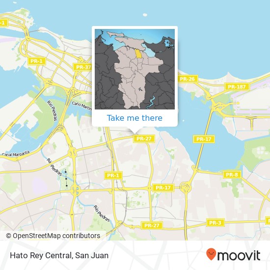 Mapa de Hato Rey Central