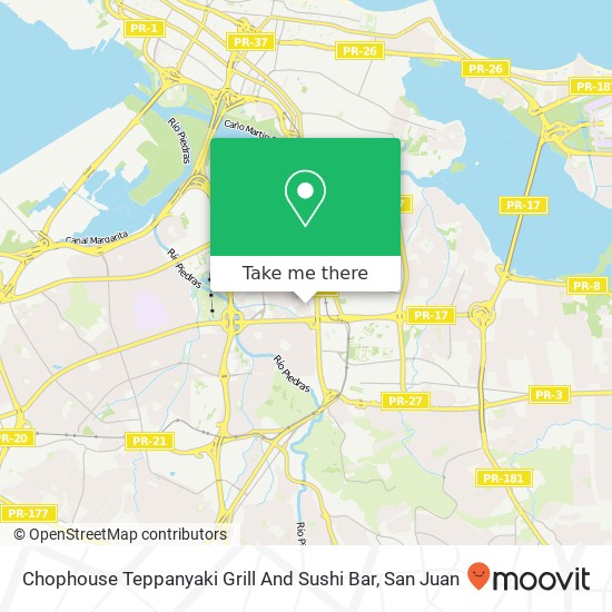 Chophouse Teppanyaki Grill And Sushi Bar map