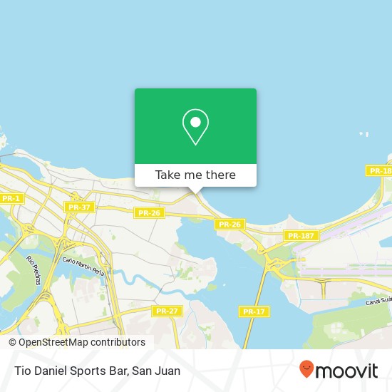 Tio Daniel Sports Bar map