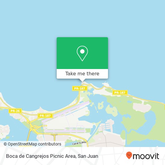 Boca de Cangrejos Picnic Area map