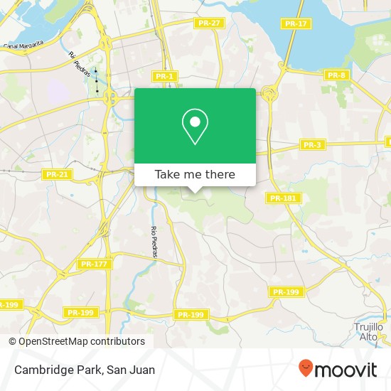 Cambridge Park map