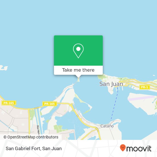 San Gabriel Fort map