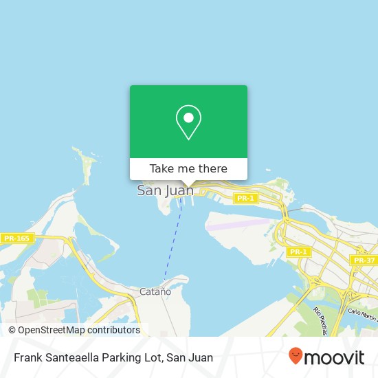 Frank Santeaella Parking Lot map