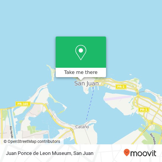 Juan Ponce de Leon Museum map