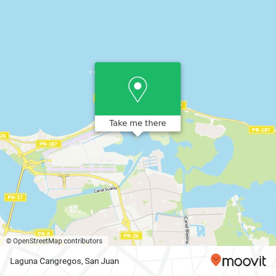 Laguna Cangregos map
