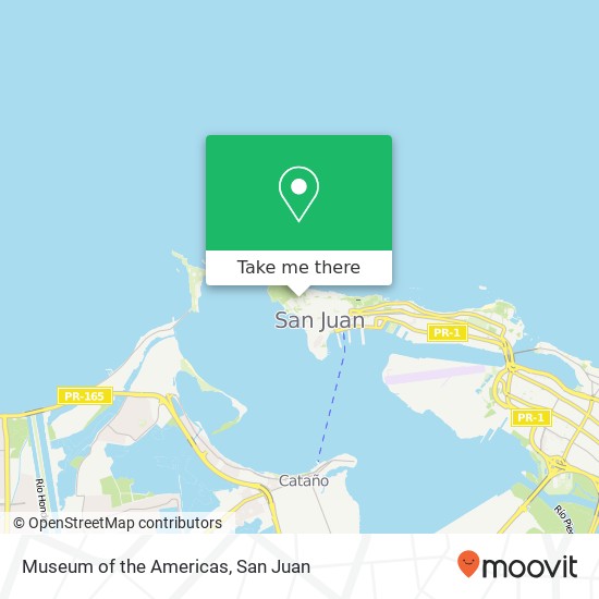 Museum of the Americas map