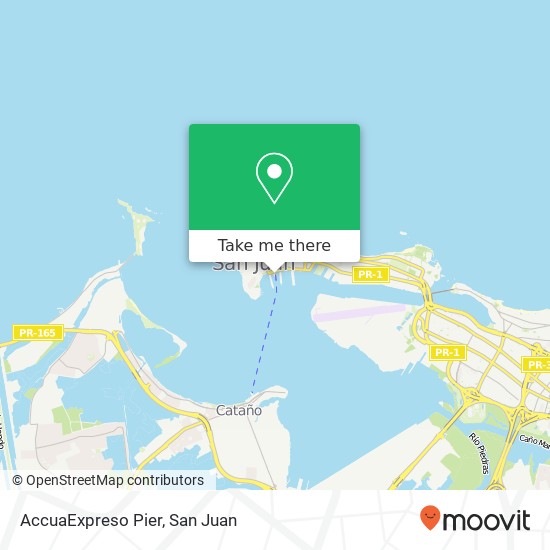 AccuaExpreso Pier map