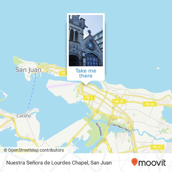 Nuestra Señora de Lourdes Chapel map