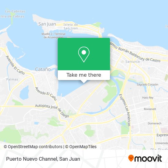 Puerto Nuevo Channel map