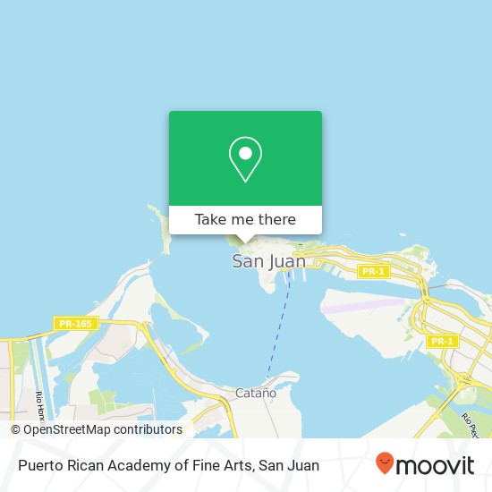 Mapa de Puerto Rican Academy of Fine Arts