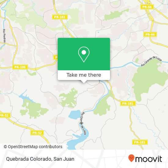 Quebrada Colorado map