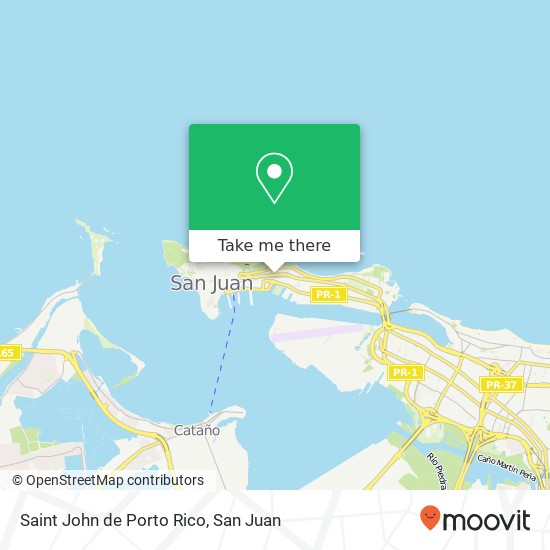 Saint John de Porto Rico map