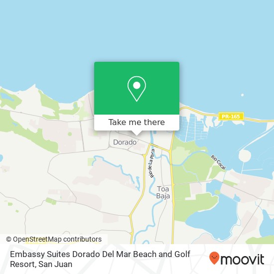 Embassy Suites Dorado Del Mar Beach and Golf Resort map