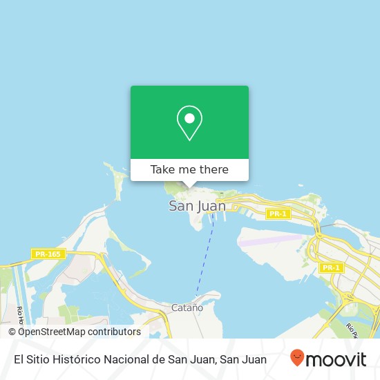 El Sitio Histórico Nacional de San Juan map