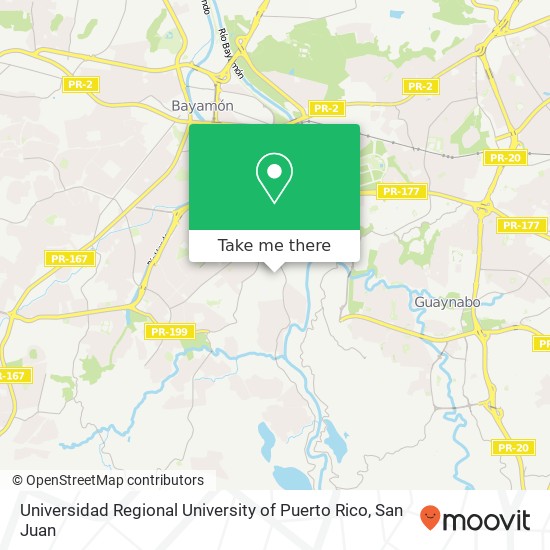 Universidad Regional University of Puerto Rico map