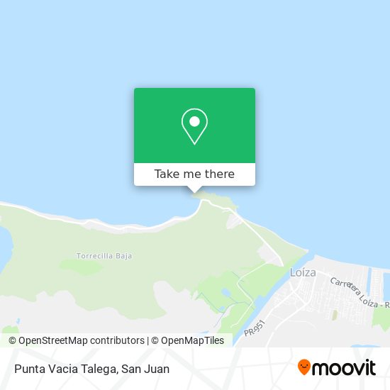 Punta Vacia Talega map