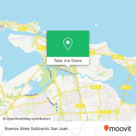 Buenos Aires Subbarrio map