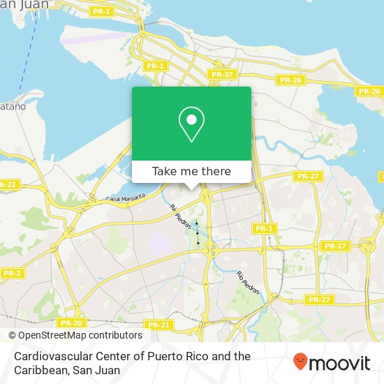 Cardiovascular Center of Puerto Rico and the Caribbean map