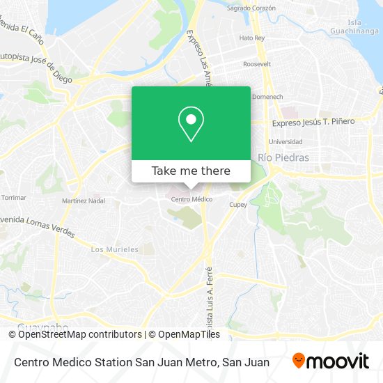 Centro Medico Station San Juan Metro map