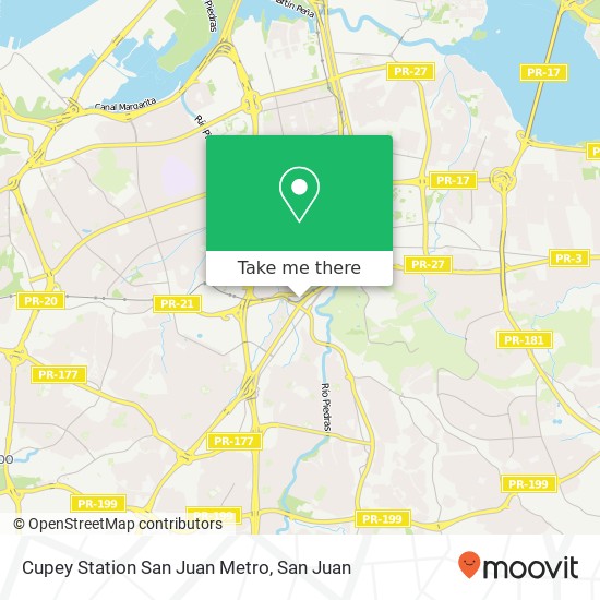 Cupey Station San Juan Metro map