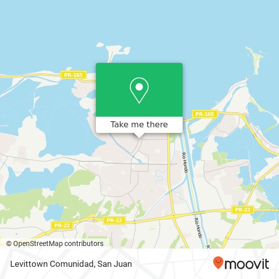 Levittown Comunidad map