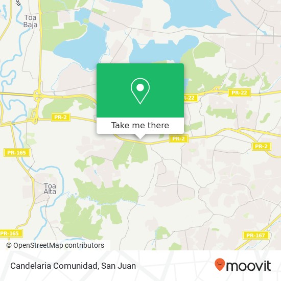 Candelaria Comunidad map