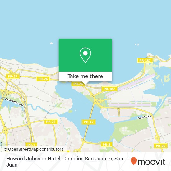 Howard Johnson Hotel - Carolina San Juan Pr map