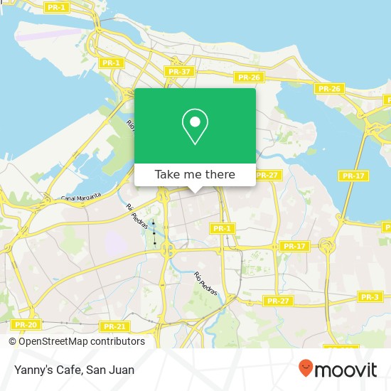 Mapa de Yanny's Cafe